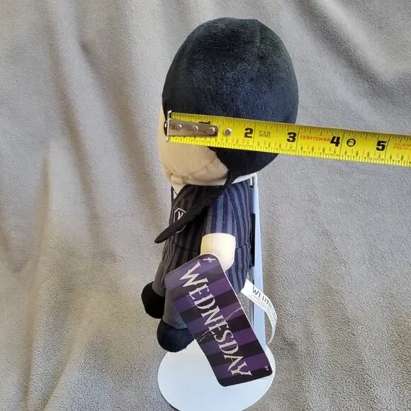 WEDNESDAY Addams Plush Doll Just Play MGM Series Soft Toy Merlina Mercredi - Picture 2 of 10